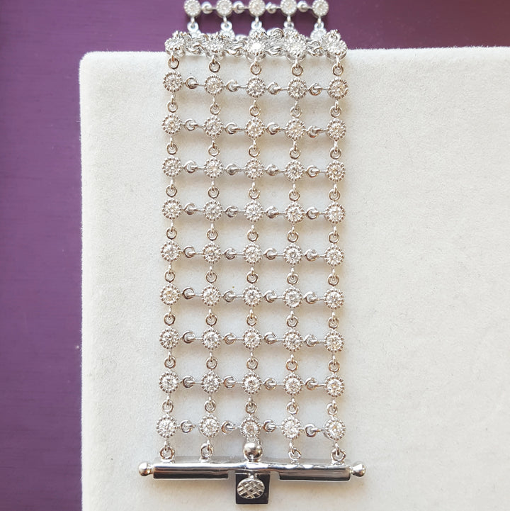 Mesh Interlinked Diamond Bracelet