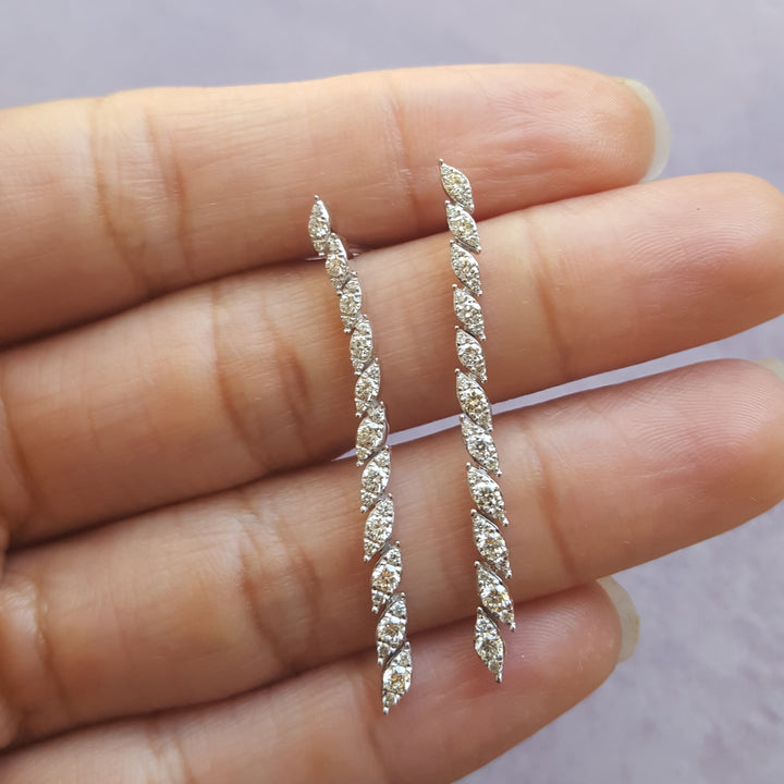 Moving Marquise Diamond Dangles
