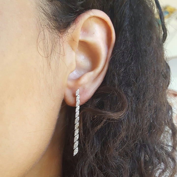 Moving Marquise Diamond Dangles