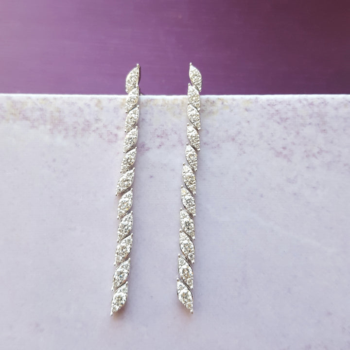 Moving Marquise Diamond Dangles