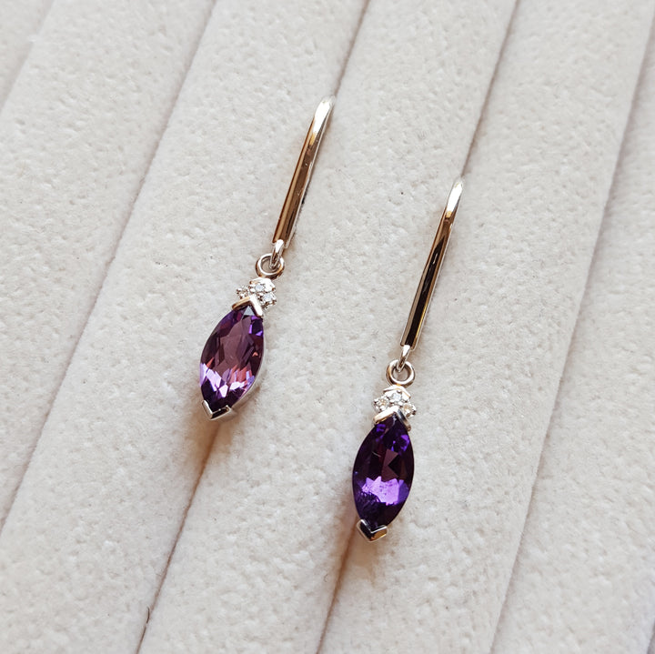 Petite Amethyst Accent Dangles