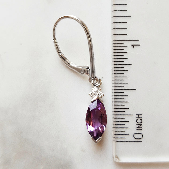 Petite Amethyst Accent Dangles