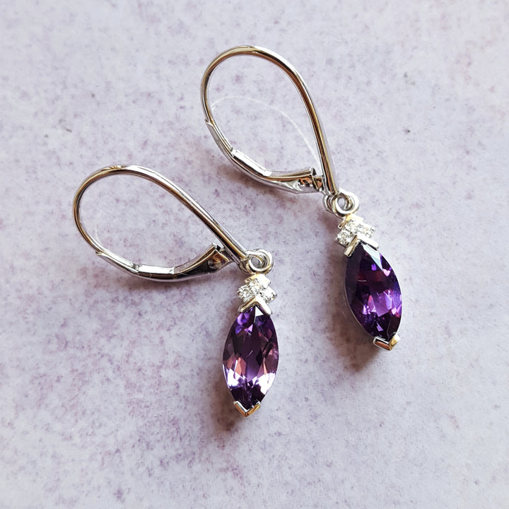 Petite Amethyst Accent Dangles