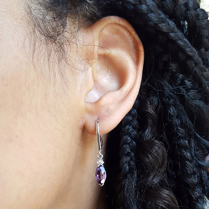Petite Amethyst Accent Dangles