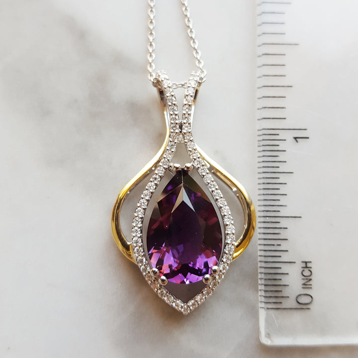 Original Amethyst Lotus Pendant
