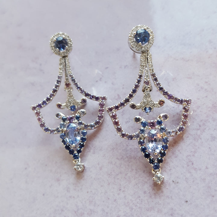 Sapphire Chandelier Earrings