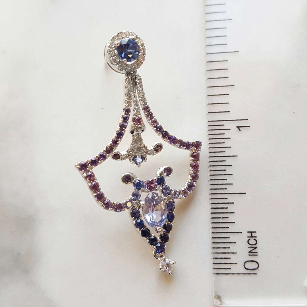 Sapphire Chandelier Earrings
