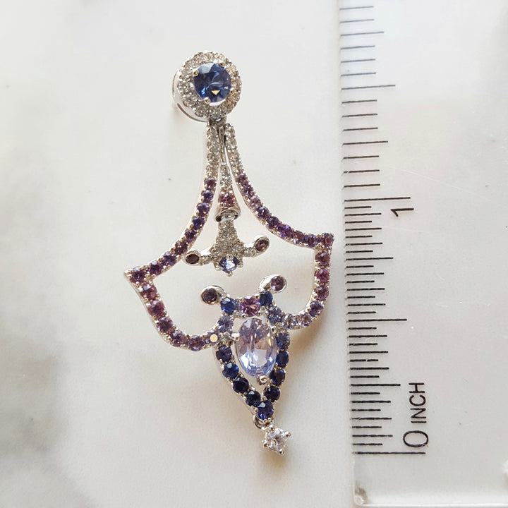Sapphire Chandelier Earrings