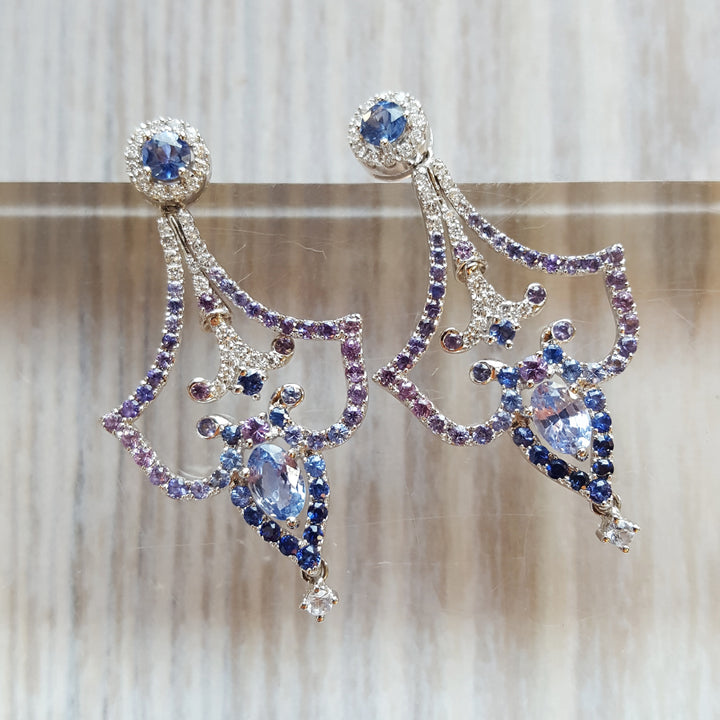 Sapphire Chandelier Earrings