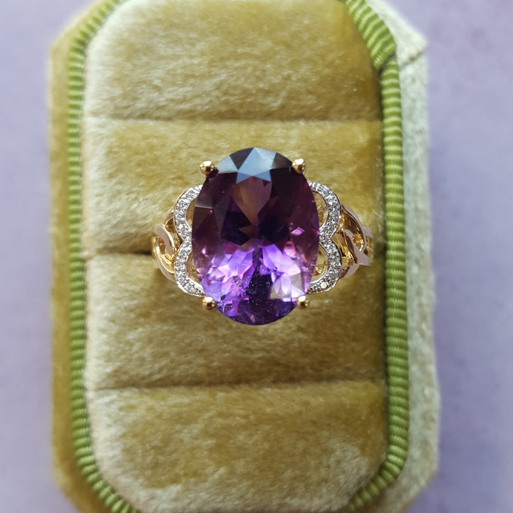 Zoning Amethyst Accent Ring