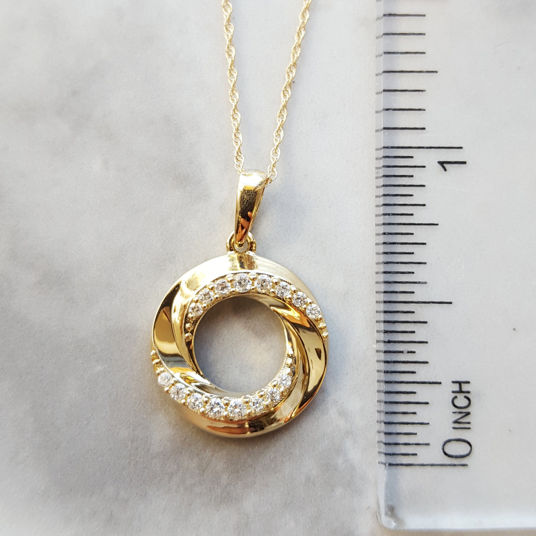 Diamond Dough Loop Pendant