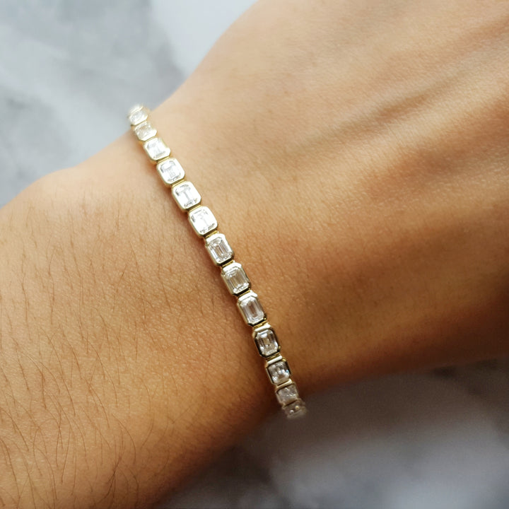 Diamond Bezel Tennis Bracelet