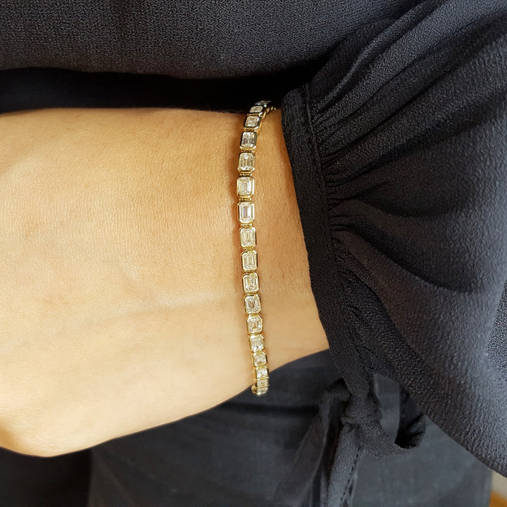 Diamond Bezel Tennis Bracelet