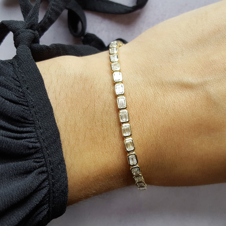 Diamond Bezel Tennis Bracelet