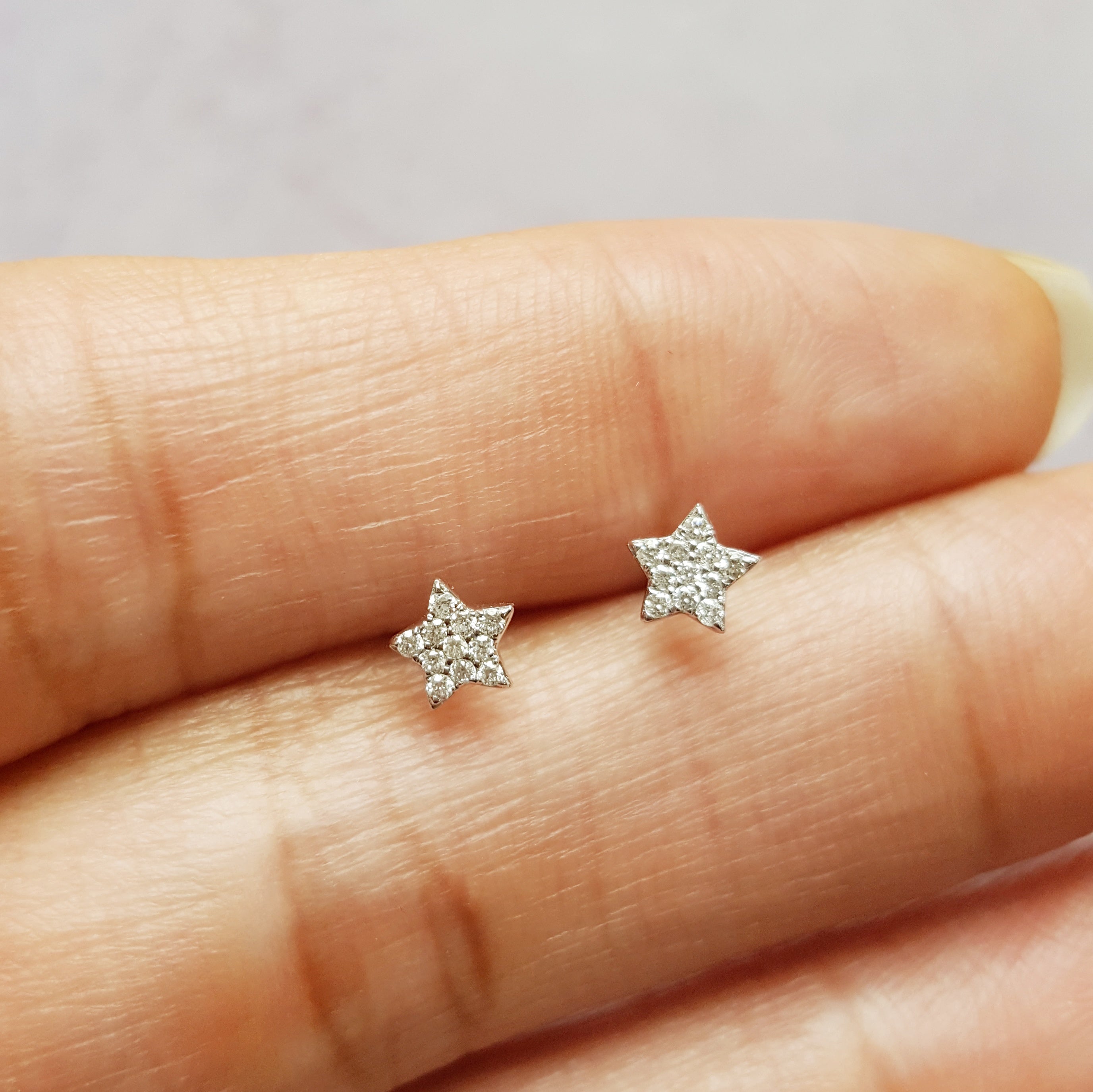Petite Diamond Star Studs – Sami Fine Jewelry