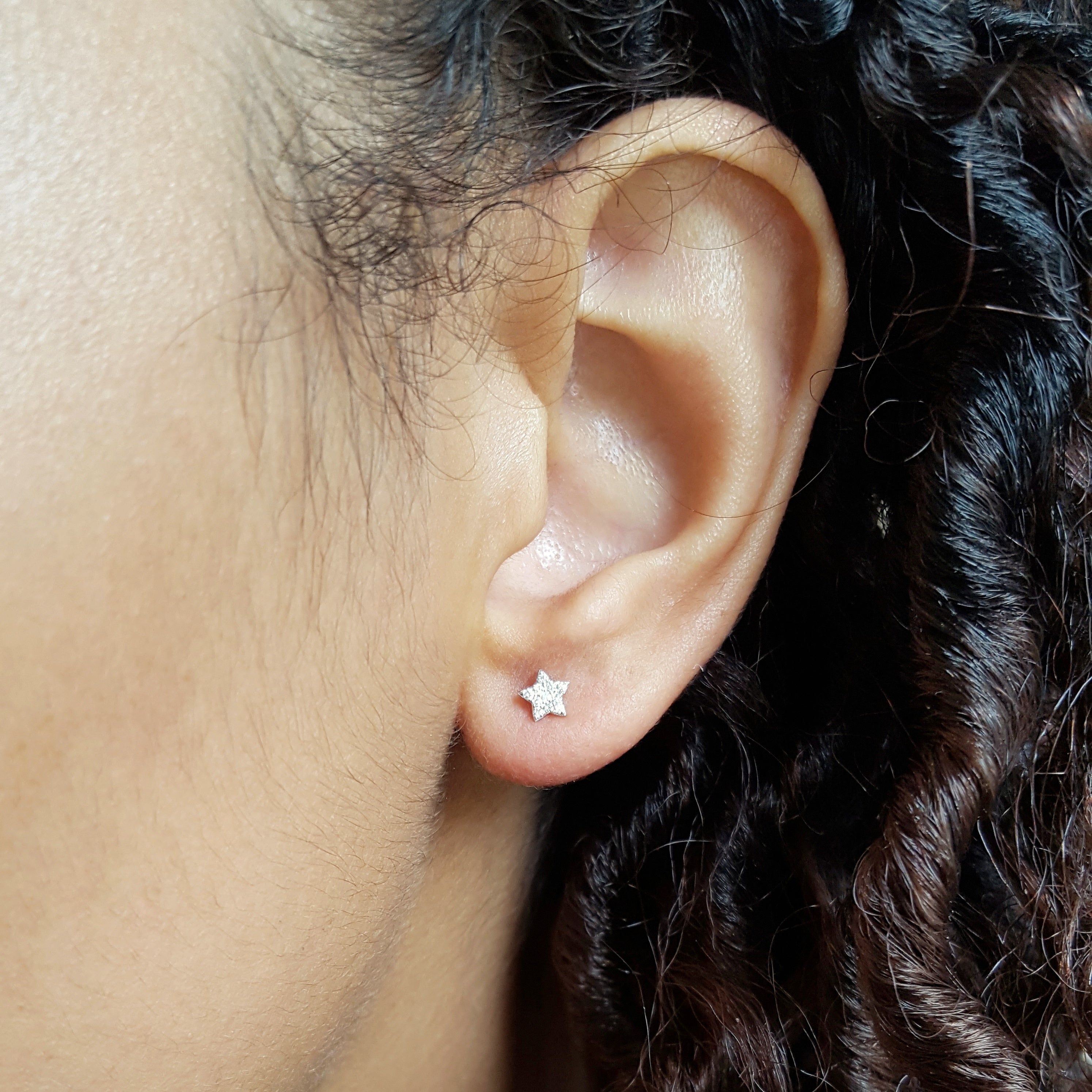 Petite Diamond Star Studs – Sami Fine Jewelry