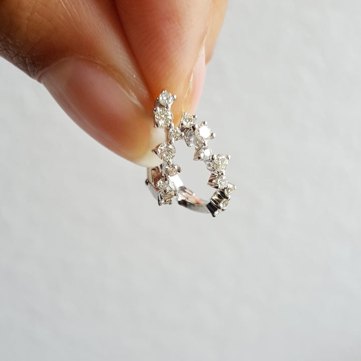 Zig-Zag Diamond Essential Hoops