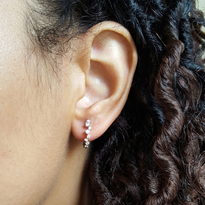 Zig-Zag Diamond Essential Hoops