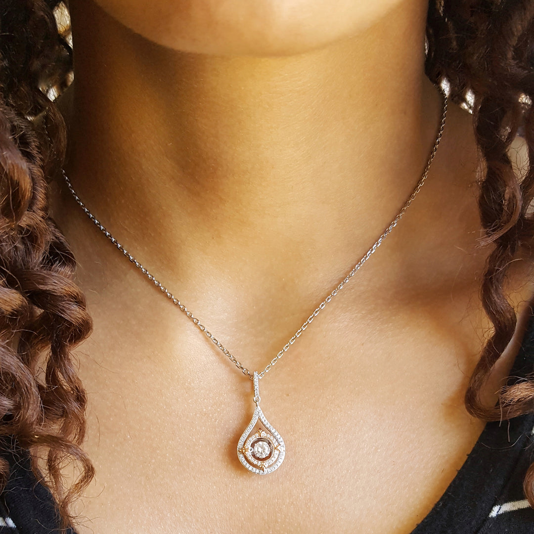 Vintage Dancing Gem Pendant