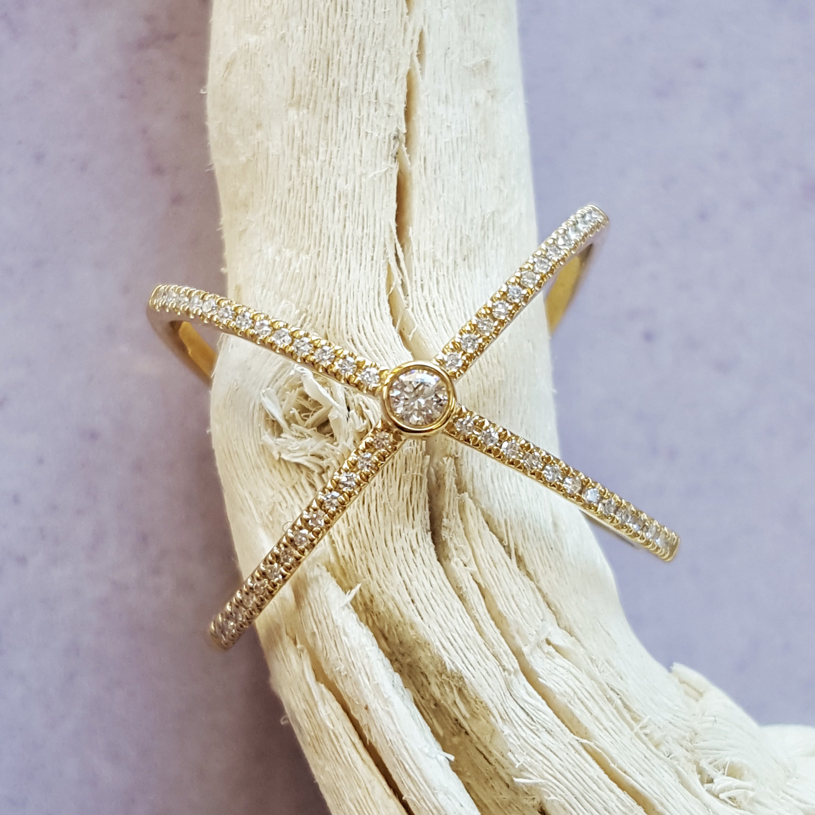 Diamond X Ring