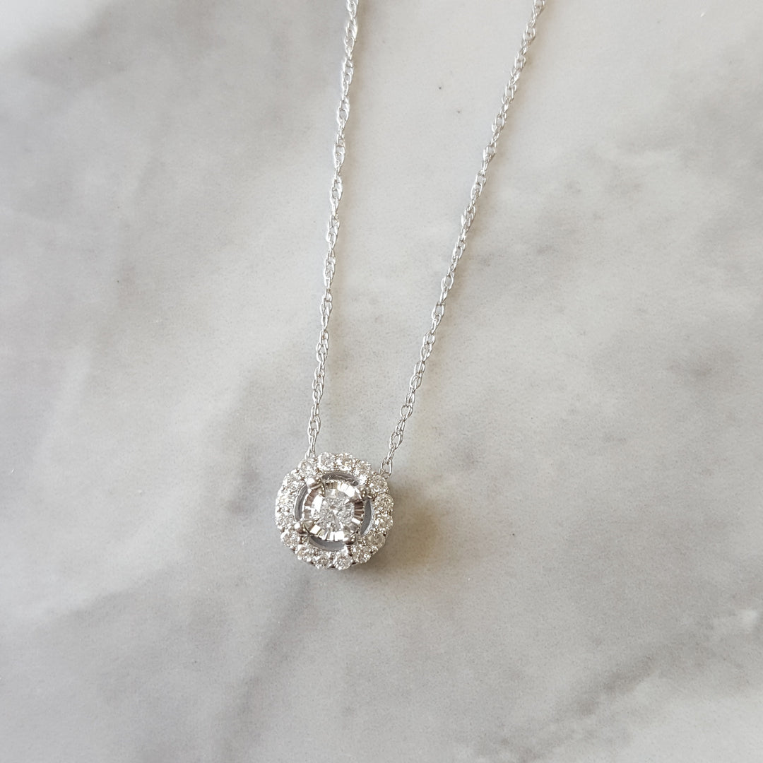 Diamond Halo Essential Pendant