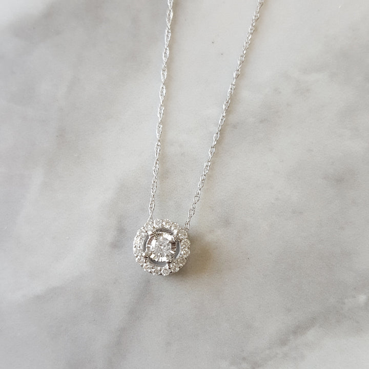 Diamond Halo Essential Pendant