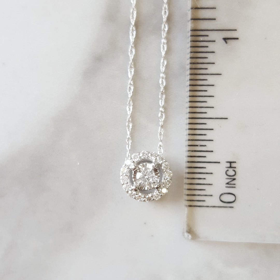 Diamond Halo Essential Pendant