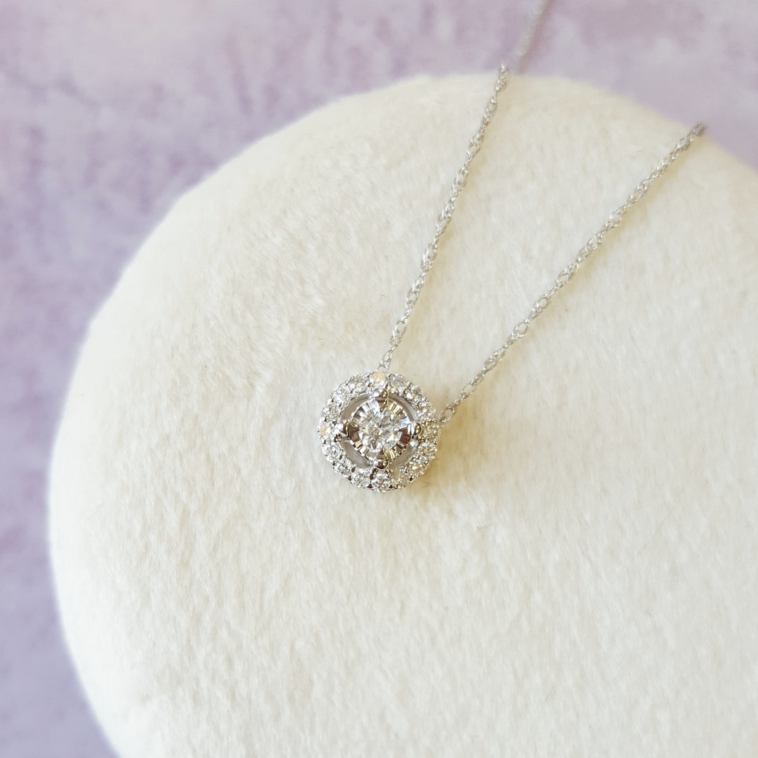 Diamond Halo Essential Pendant
