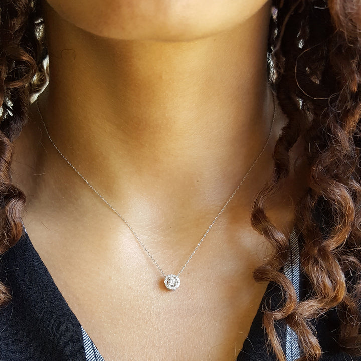 Diamond Halo Essential Pendant
