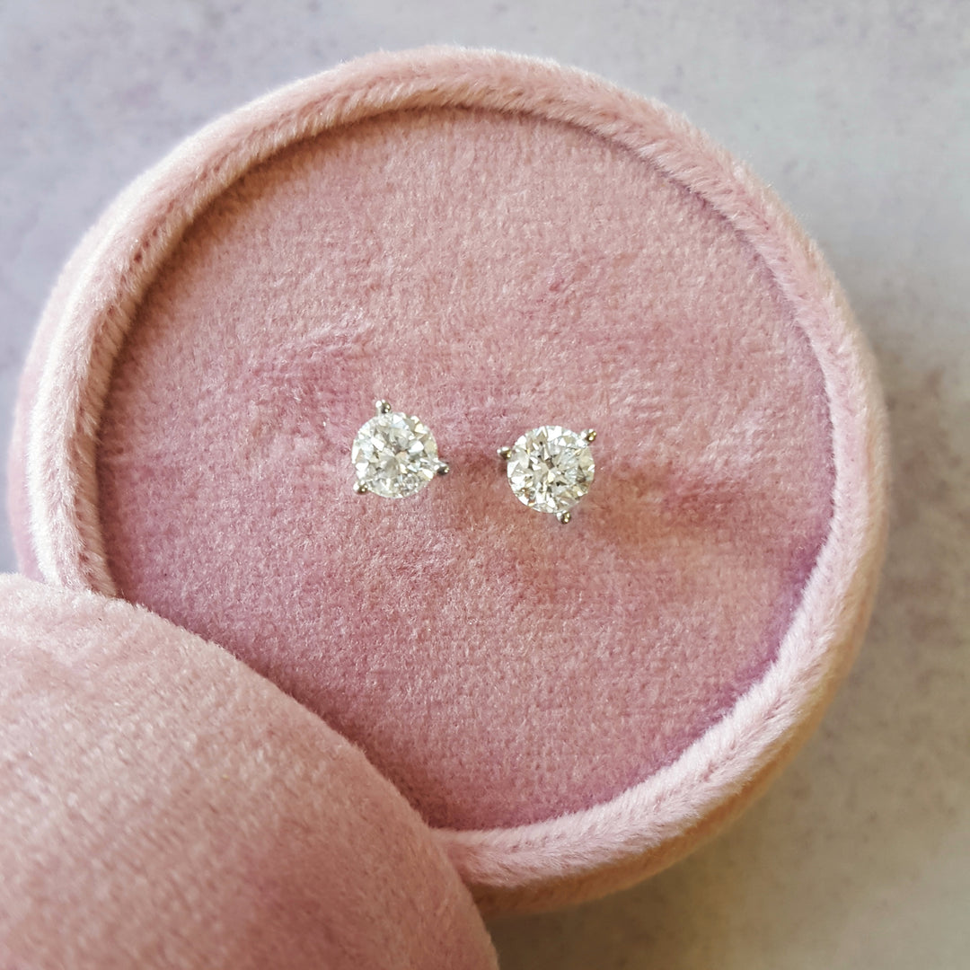 1 Carat Martini Diamond Studs