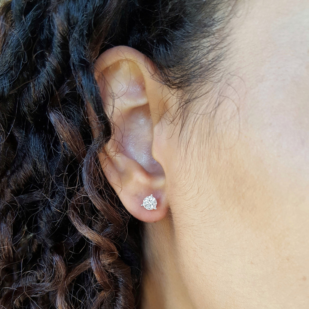 1 Carat Martini Diamond Studs