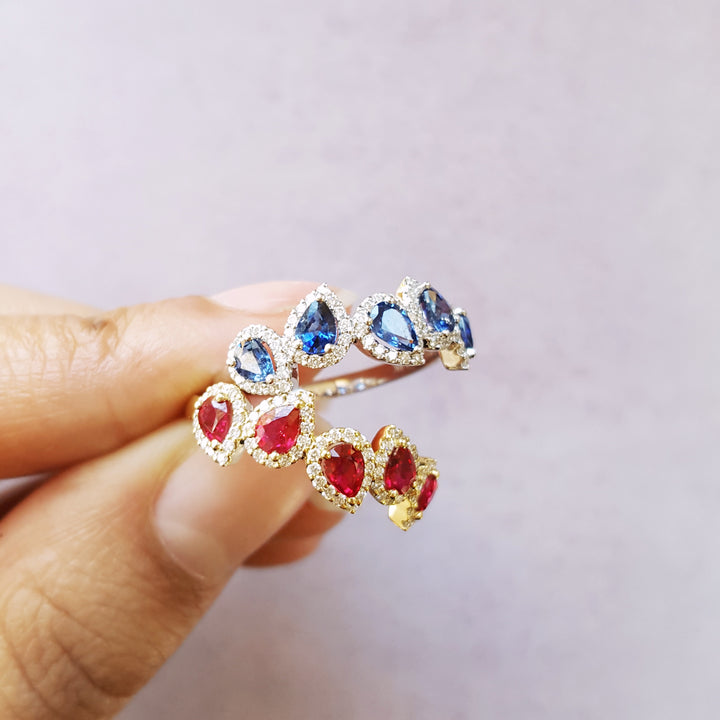 Artistically Unique Sapphire Ring