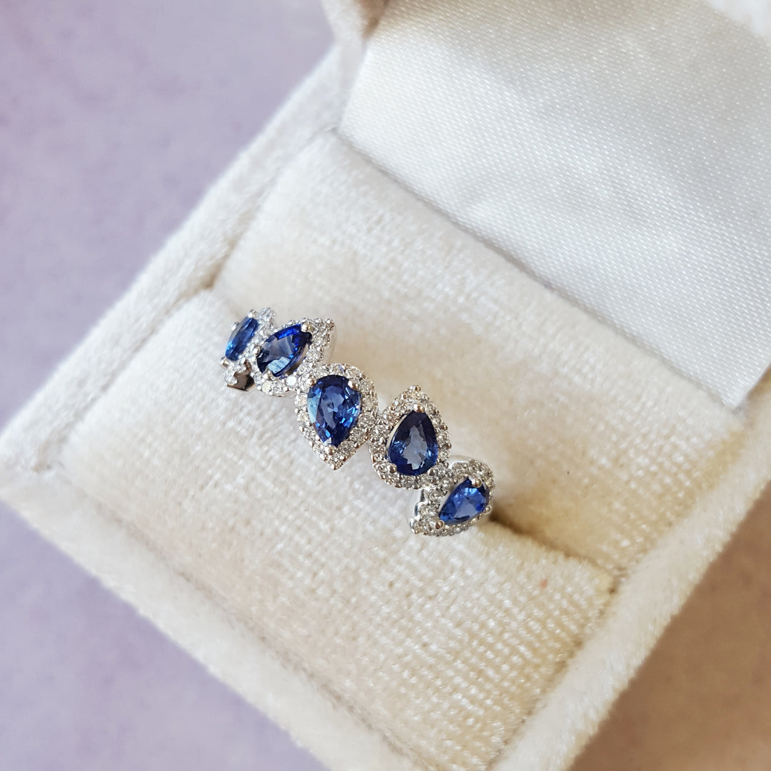 Artistically Unique Sapphire Ring
