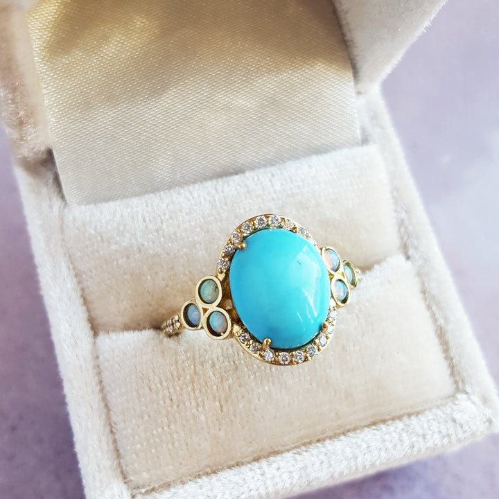Custom Arizona Turquoise Ring