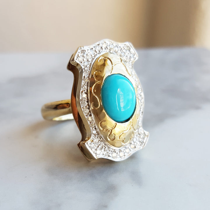 Southwestern Luxury Turquoise Ring