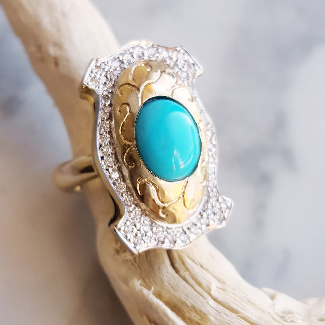 Southwestern Luxury Turquoise Ring