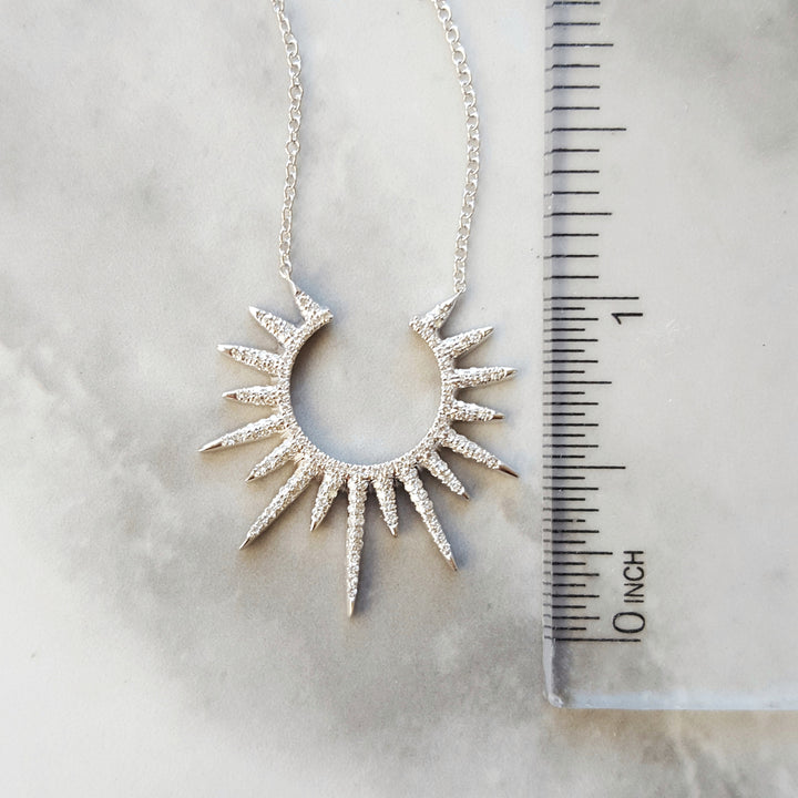 Diamond Sunburst Pendant