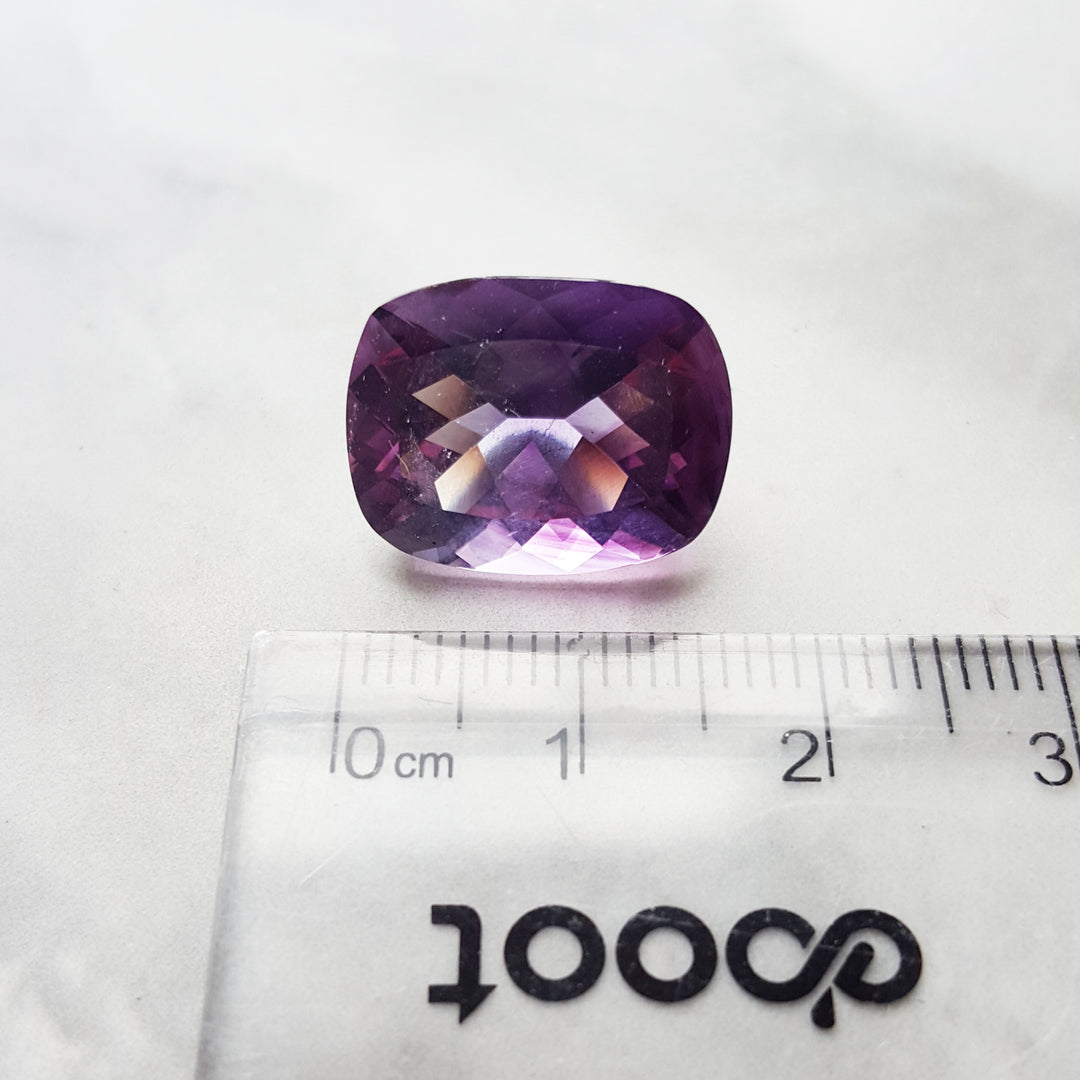 Elongated Cushion Cut Vintage Arizona Amethyst Gem