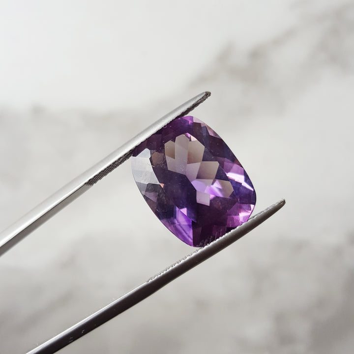 Elongated Cushion Cut Vintage Arizona Amethyst Gem