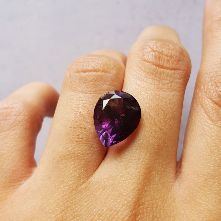 Pear Cut Vintage Arizona Amethyst Gem