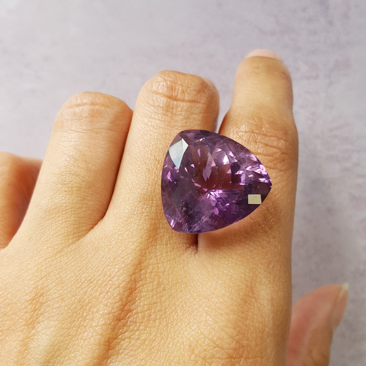 Large Trillion Cut Vintage Arizona Amethyst Gem