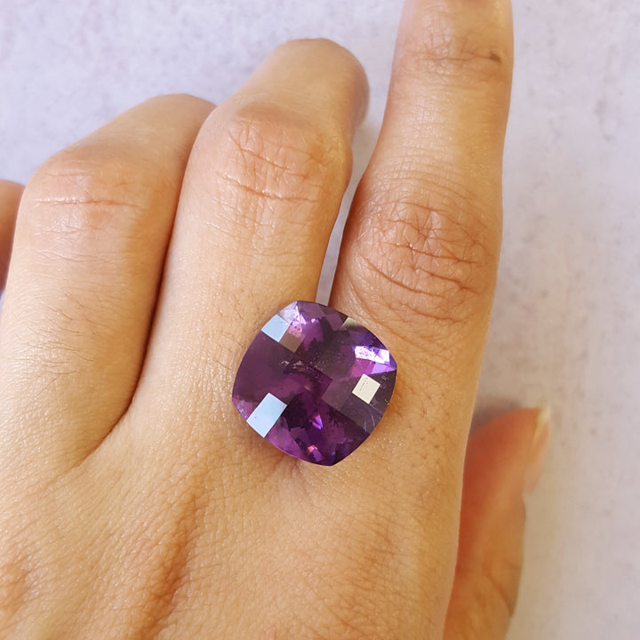 Cushion Cut Vintage Four Peaks Amethyst