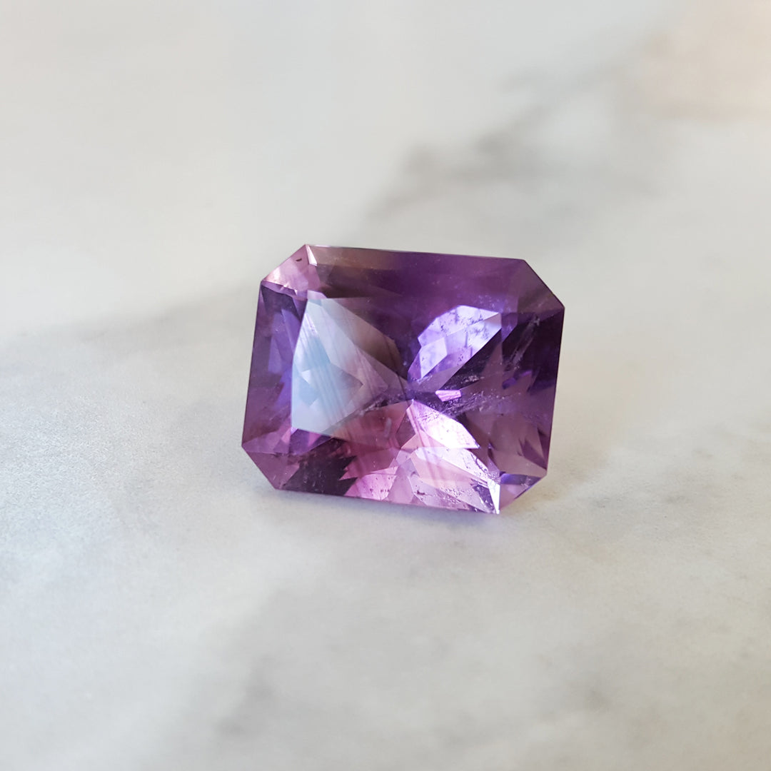 Radiant Cut Vintage Arizona Four Peaks Amethyst