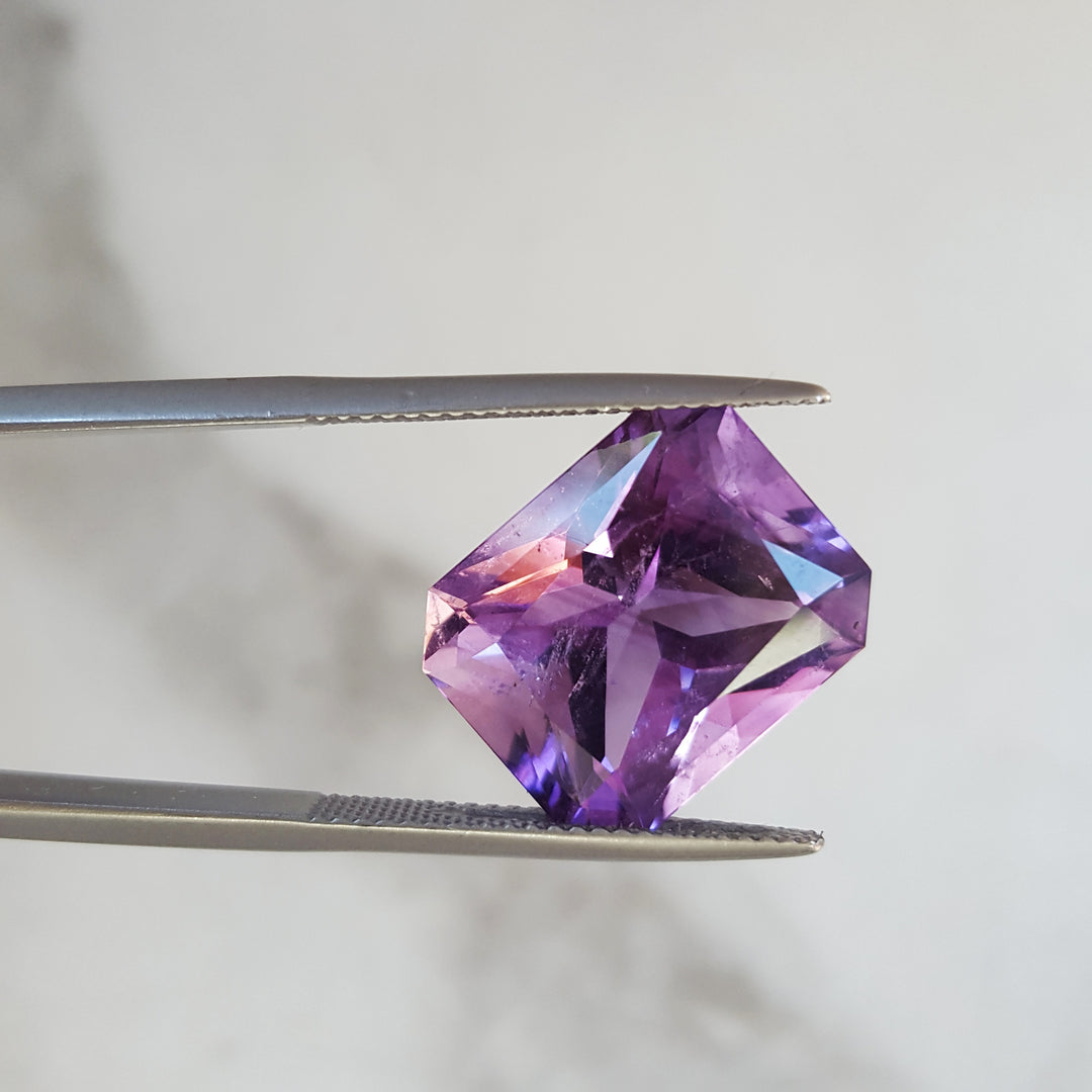 Radiant Cut Vintage Arizona Four Peaks Amethyst