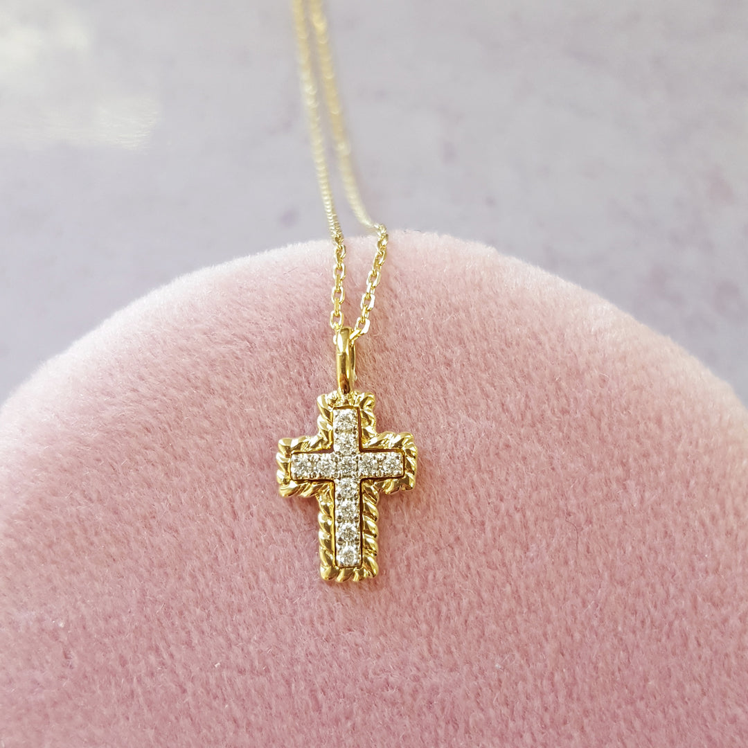Petite Statement Cross Pendant