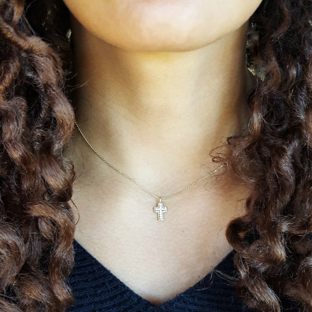 Petite Statement Cross Pendant