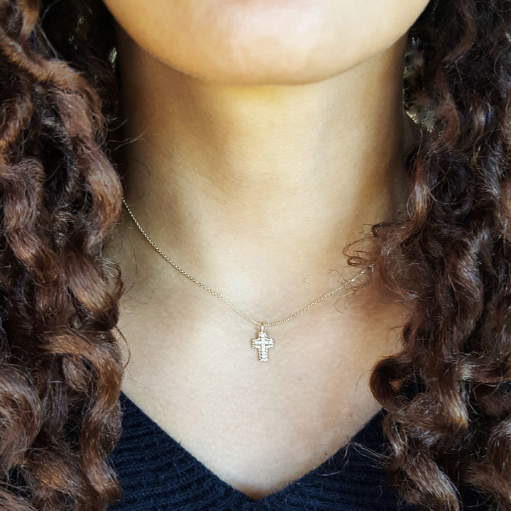 Petite Statement Cross Pendant