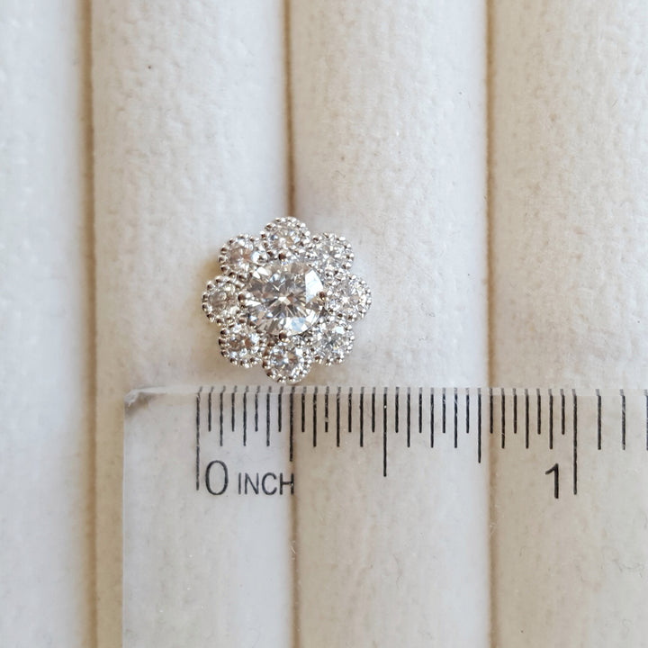 Diamond Blooming Flower Studs
