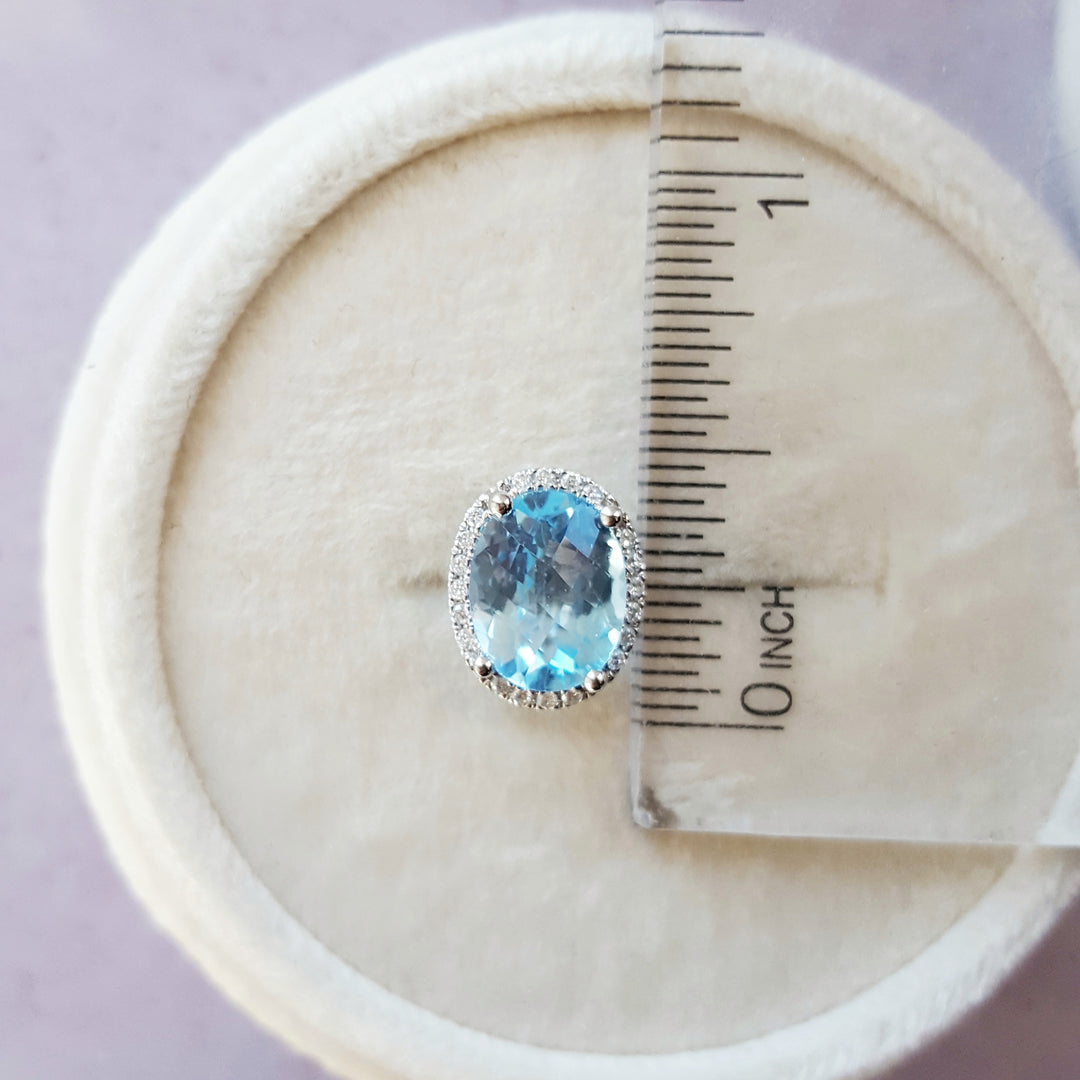Essential Sky Blue Topaz Studs
