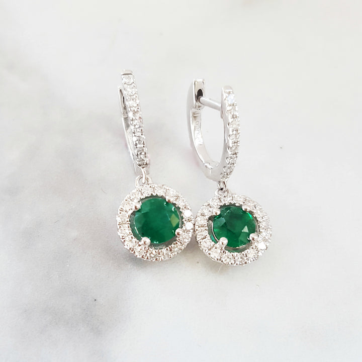 Good Fortune Emerald Dangle Earrings